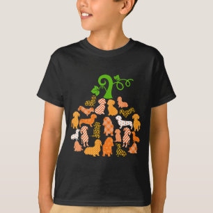 Camiseta Salchicha forma de calabaza cuadros leopardo perro