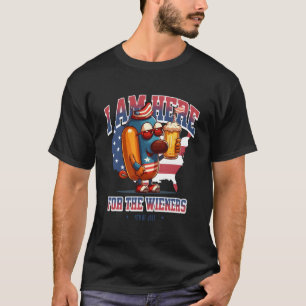 Camiseta Salchicha Hotdog 4 De Julio Patriótico