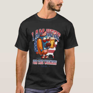 Camiseta Salchicha Hotdog 4 De Julio Patriótico