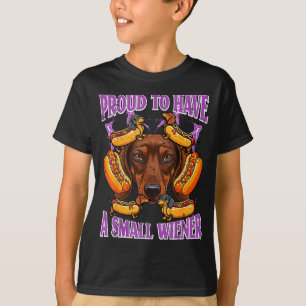 Camiseta Salchicha orgulloso de tener salchicha pequeña dic