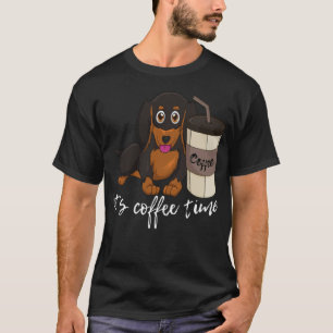 Camiseta Salchicha Perro Café Dachshund catlove café