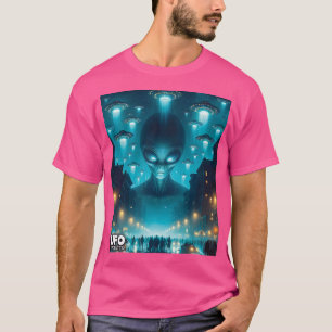 Camiseta Salchichas Alienígenas y voladoras te vigilan