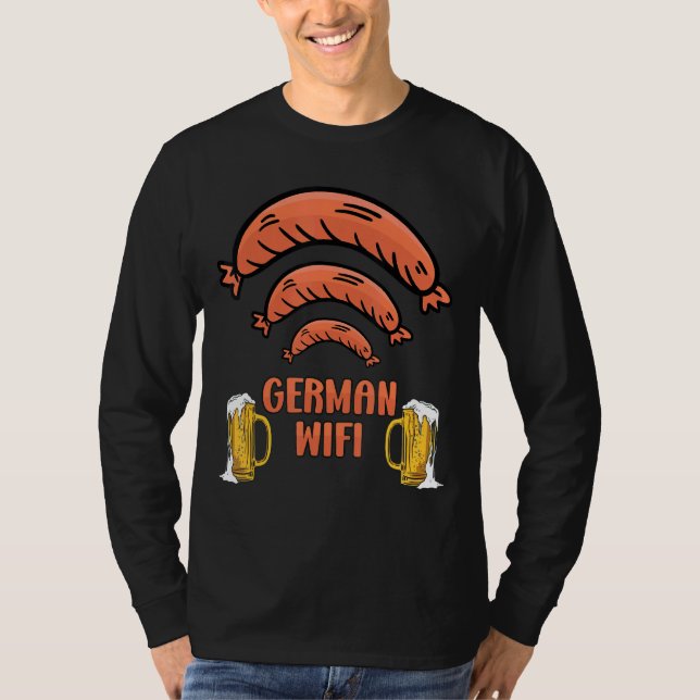 Camiseta Salchichas De Cerveza Y Sausage Simplificadas Alem (Anverso)