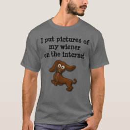 Camiseta Salchichas de Frankfurt del Internet, dachshund