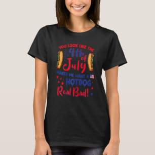 Camiseta Salchichas De Perro Caliente Para Hombres Mujeres 