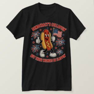 Camiseta Salchichas Divertidas Patrióticas Meme