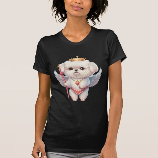 Camiseta Salchichas maltesas, amantes de los perros maltese (Anverso)