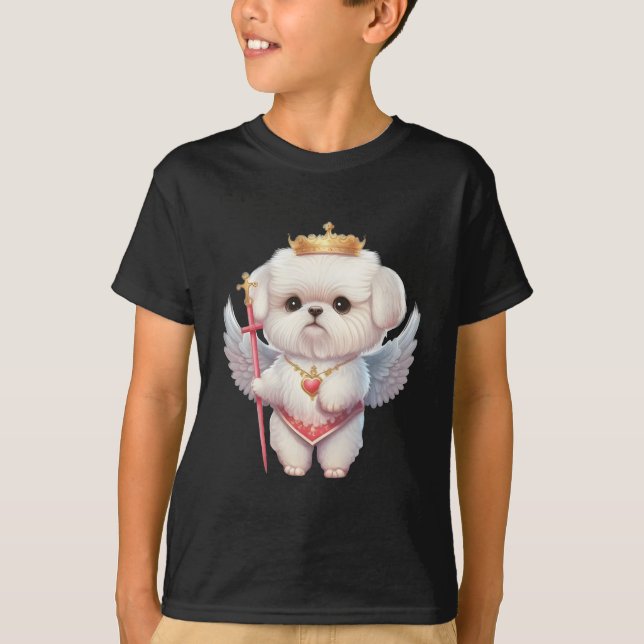 Camiseta Salchichas maltesas, amantes de los perros maltese (Anverso)