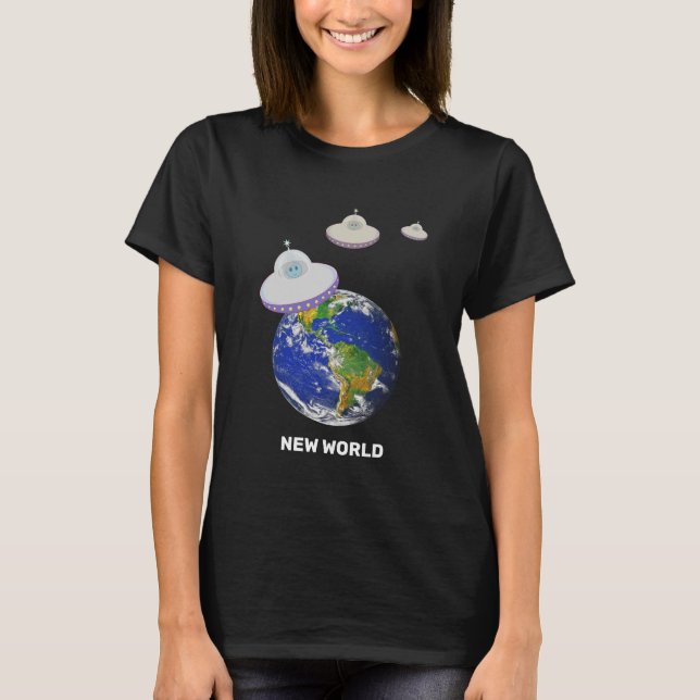 Camiseta Salchichas voladoras por todo el mundo (Anverso)