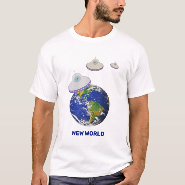 Camiseta Salchichas voladoras por todo el mundo (Anverso)