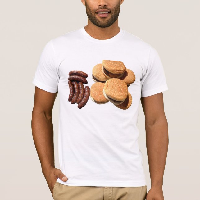Camiseta Salchichas y hamburguesas (Anverso)