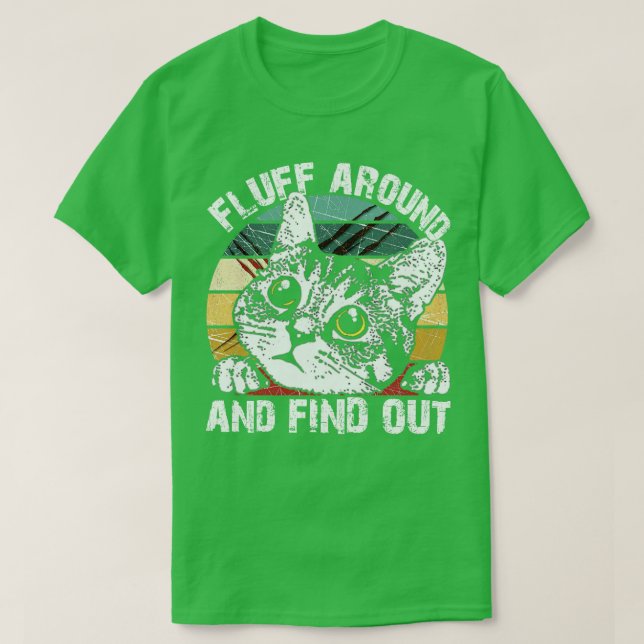 Camiseta Sale Y Averigua A Un Gato Gato Que Pertenece. (Diseño del anverso)