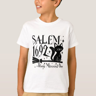 Camiseta Salem 1692 Halloween Gracioso Se Perdieron Un Gato