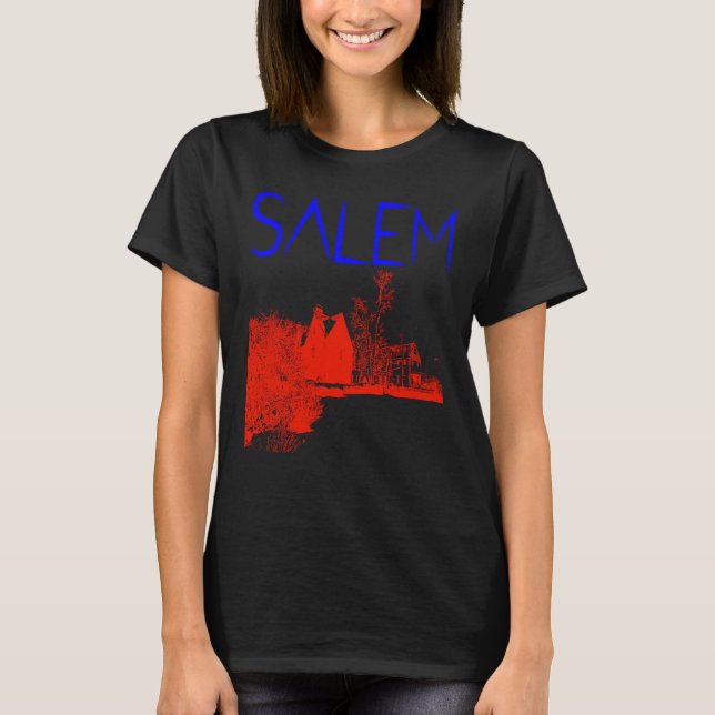 Camiseta Salem American History House of Seven Gables Black (Anverso)