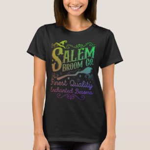 Camiseta Salem Broom Co Emblem en naranja púrpura verde