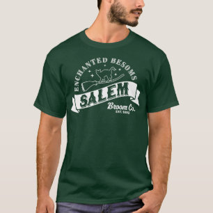 Camiseta Salem Broom Company Est 1692 Halloween Witch Black