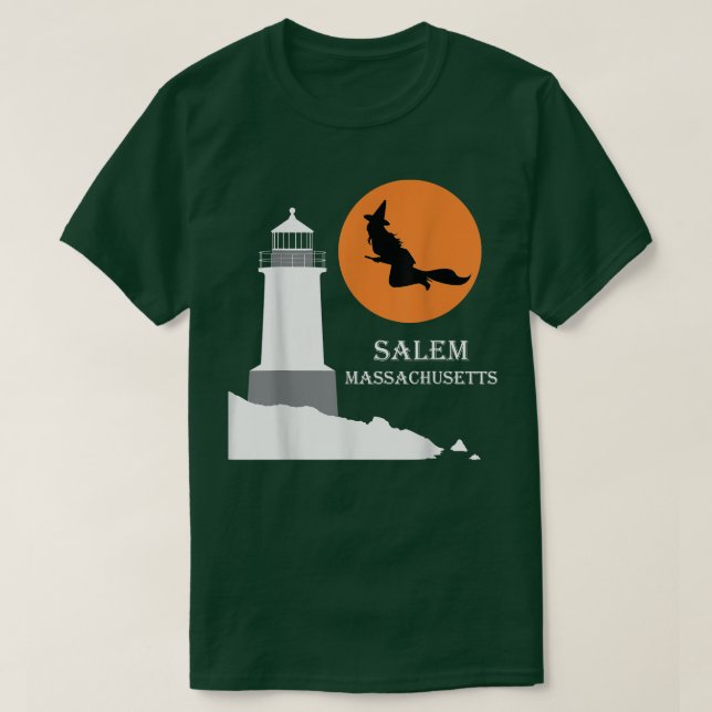Camiseta Salem, bruja de Massachusetts  (Diseño del anverso)