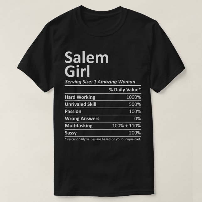 Camiseta SALEM L MAMÁES MASSACHUSETTS Funny City Home Roots (Diseño del anverso)