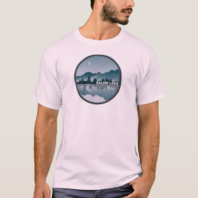 Camiseta Salem Lake North Carolina Reflection (Anverso)
