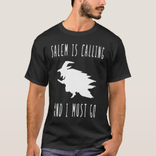 Camiseta Salem llama y debo ir a brujería