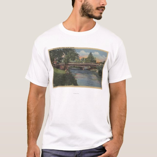 Camiseta Salem, Oregon - cala hermosa del molino (Anverso)