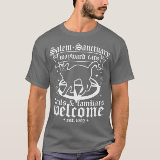Camiseta Salem Sanctuary For Wayward Black Cats 1692 Salem