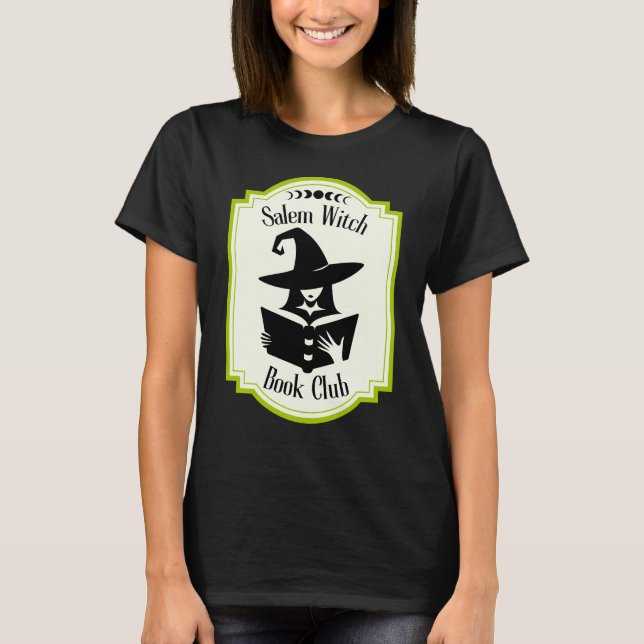 Camiseta Salem witch book club silhouette book lover (Anverso)