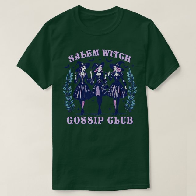 Camiseta Salem Witch Gossip Club (Diseño del anverso)