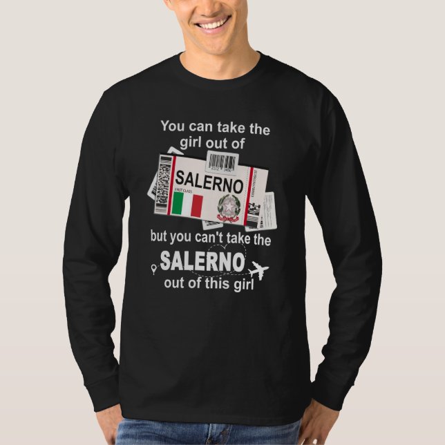Camiseta Salerno Boarding Pass Salerno Girl Salerno (Anverso)