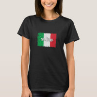 Salerno  Italia  Ciudad Con Bandera Italiana