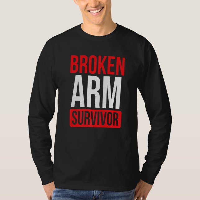 Camiseta Salga Bien Pronto La Recuperación Del Brazo Roto S (Anverso)