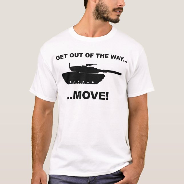 CAMISETA ¡SALGA DEL MOVIMIENTO DE LA MANERA…! (Anverso)