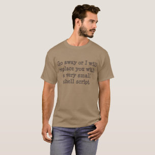 Camiseta Salga o le substituiré por un shell script