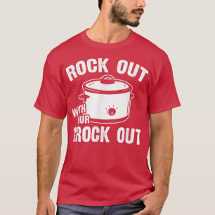 Camiseta Salgan con su cocina de la olla de crock.