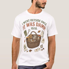 Camiseta Salí afuera una vez que estuvo húmedo Hongo divert
