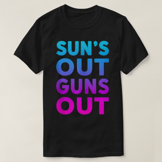 CAMISETA SALIDA ARMAS DE VERANO FUNNY BEACH SOL GUAY (Diseño del anverso)