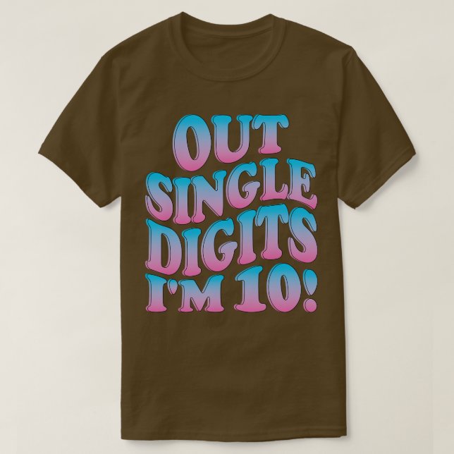 Camiseta salida de dígitos individuales (Diseño del anverso)