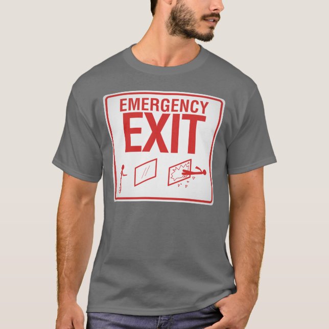 Camiseta Salida de emergencia (Anverso)
