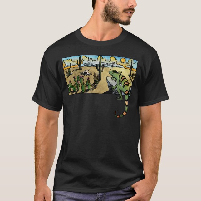 Camiseta Salida del sol del desierto (Anverso)