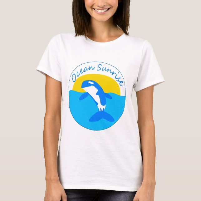 Camiseta Salida del sol del océano (Anverso)