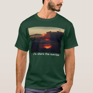 Camiseta salida del sol en el haleakala volcan, en la isla