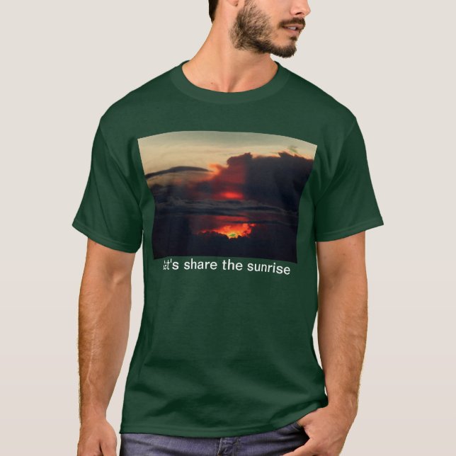 Camiseta salida del sol en el haleakala volcan, en la isla (Anverso)