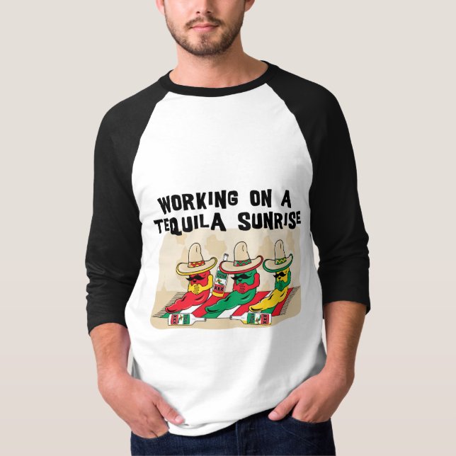 Camiseta Salida del sol mexicana divertida del Tequila (Anverso)
