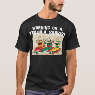 Camiseta Salida del sol mexicana divertida del Tequila