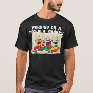 Camiseta Salida del sol mexicana divertida del Tequila