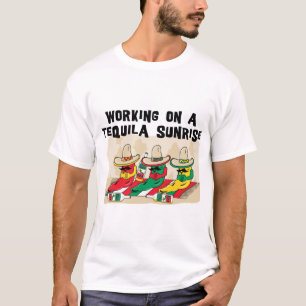 Camiseta Salida del sol mexicana divertida del Tequila