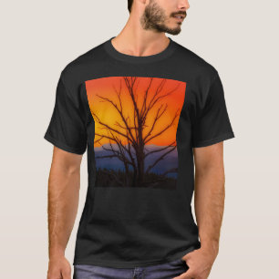 Camiseta Salida del sol sobre diseño del parque nacional de