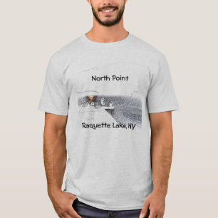 Camiseta salida del sol (tarjeta-LLENA), lago del norte