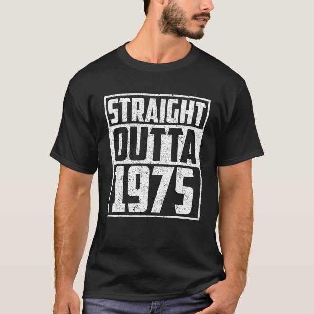 Camiseta Salida Directa 1975 46 Años De Edad 46 Vino De Cum (Anverso)
