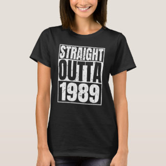 Camiseta Salida directa 1989 Retro 33 años Vintage 33r